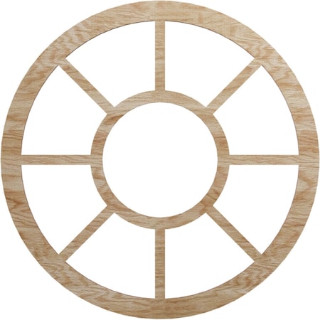 Ekena Millwork Grace Wood Fretwork Pierced Ceiling Medallion, Red Oak, 24"OD x 8 3/4"ID x 1/4"T CMWP24X0250GRRO